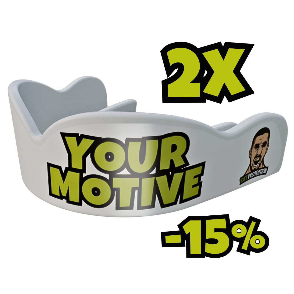 Mouthguards with custom design, 2 pieces with 15% DISCOUNT