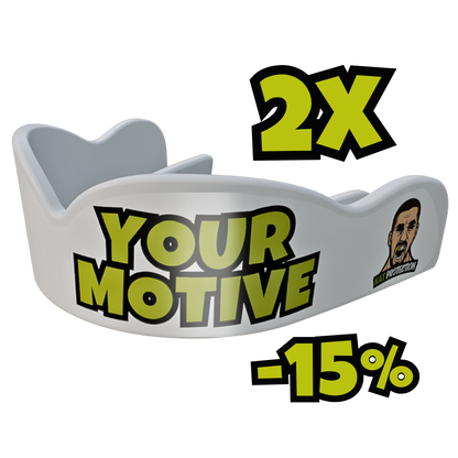 Mouthguards with custom design, 2 pieces with 15% DISCOUNT