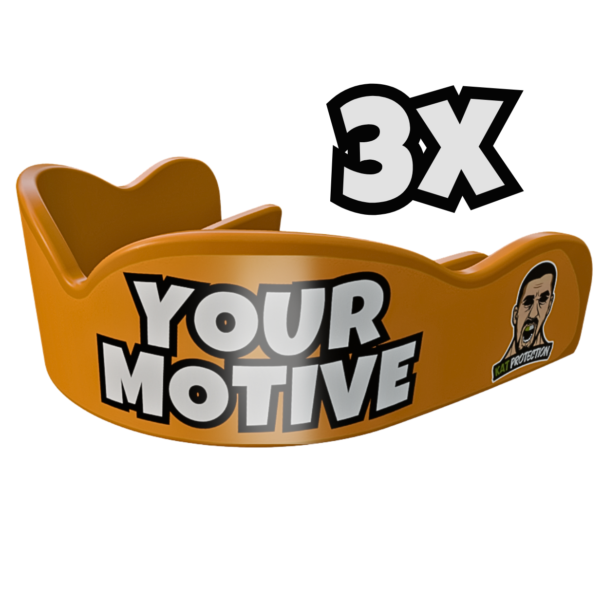 Protectores bucales con diseño personalizado – 3 unidades con 20% DE DESCUENTO