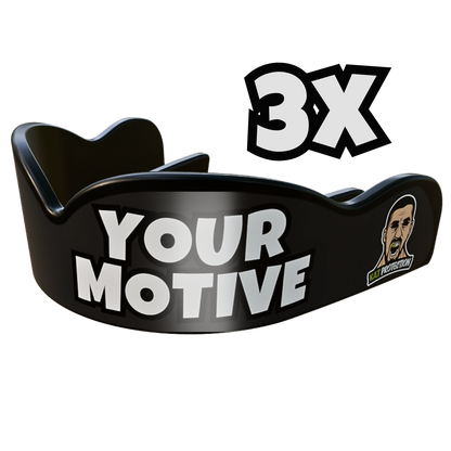 Protectores bucales con diseño personalizado – 3 unidades con 20% DE DESCUENTO